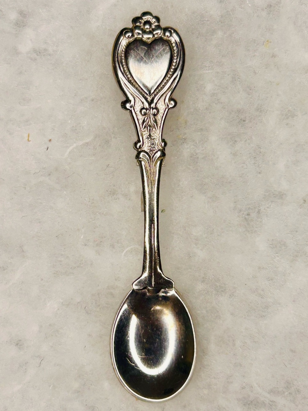 Vintage Heart Spoon Brooch (1985-92)